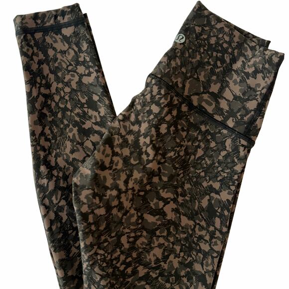 Lululemon Wunder Under High-Rise Tight 28" Wild Thing Camo Brown Earth Multi 2 - Picture 11 of 12